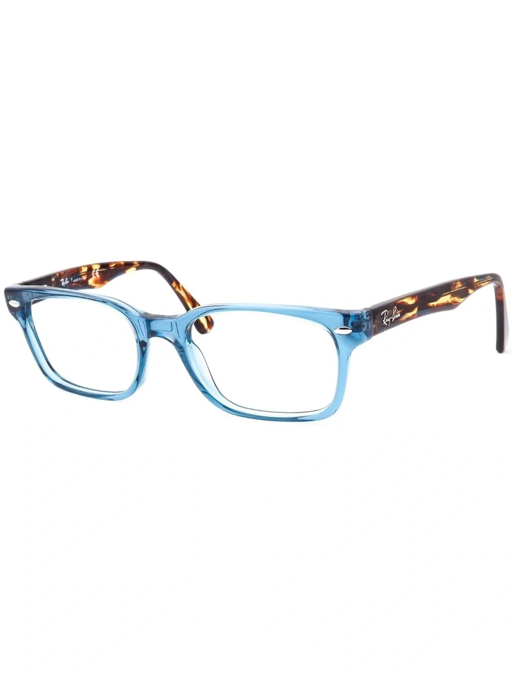 Ray-Ban Eyeglasses RB 5286 8024 Transparent Blue Square Frame 51[]18 135